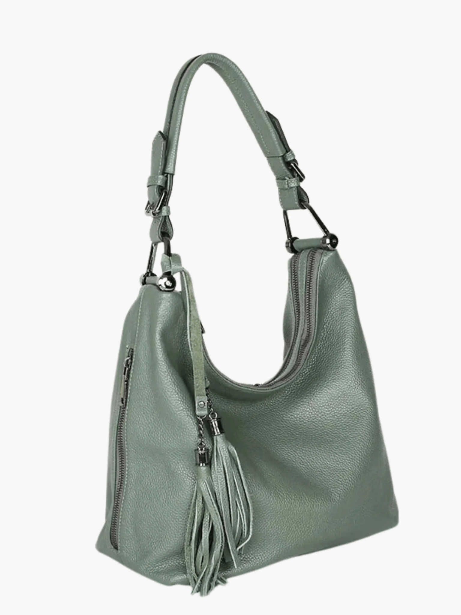 Scarlett | Stylish Leather Hobo Bag with Tassel Detail Aurora-Bags