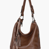 Scarlett | Stylish Leather Hobo Bag with Tassel Detail Aurora-Bags