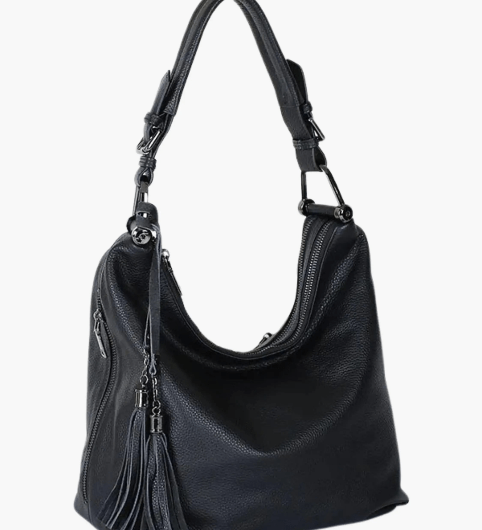 Scarlett | Stylish Leather Hobo Bag with Tassel Detail Aurora-Bags