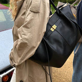 Vegan Leather Shopper Bag – Spacious Structured Tote with Minimalist Design