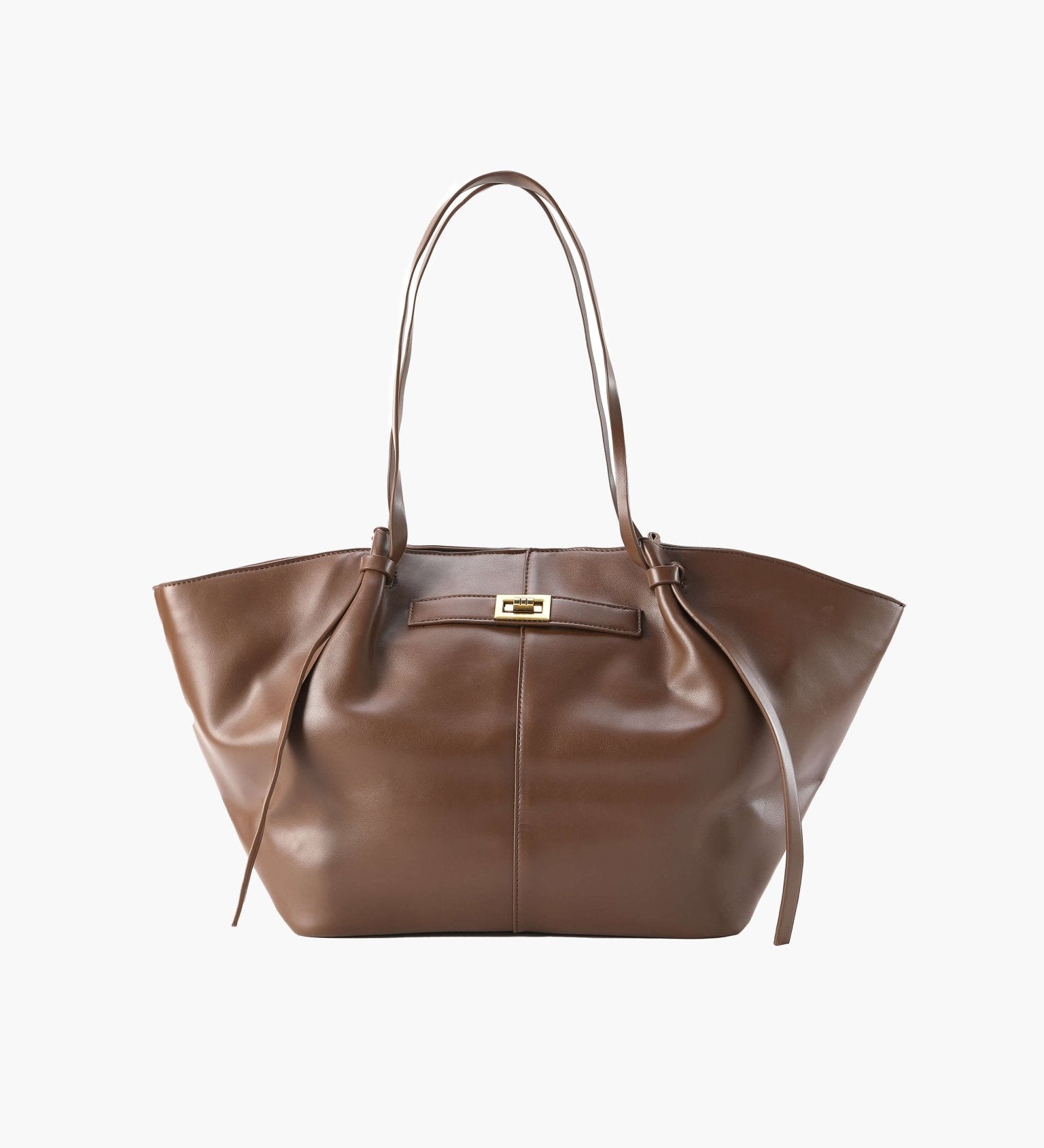 Vegan Leather Shopper Bag – Spacious Structured Tote with Minimalist Design