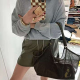 Maya Mesh Shopper Bag – Lightweight Spacious Tote for Everyday Use