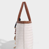 Braided Tote Bag with Removable Strap – Stylish Everyday Handbag with Charm