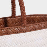 Braided Tote Bag with Removable Strap – Stylish Everyday Handbag with Charm