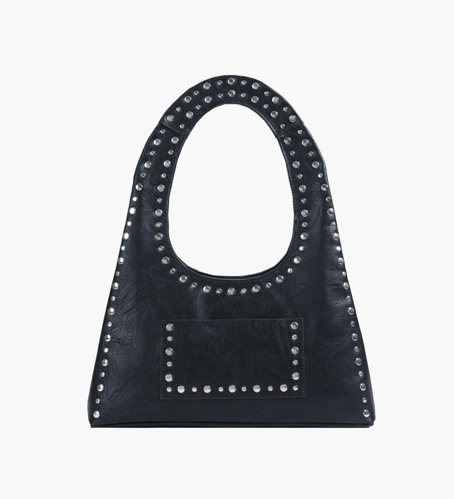 Stefani Studded Tote Bag – Chic Structured Handbag with Gold-Tone Detailing