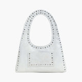 Stefani Studded Tote Bag – Chic Structured Handbag with Gold-Tone Detailing