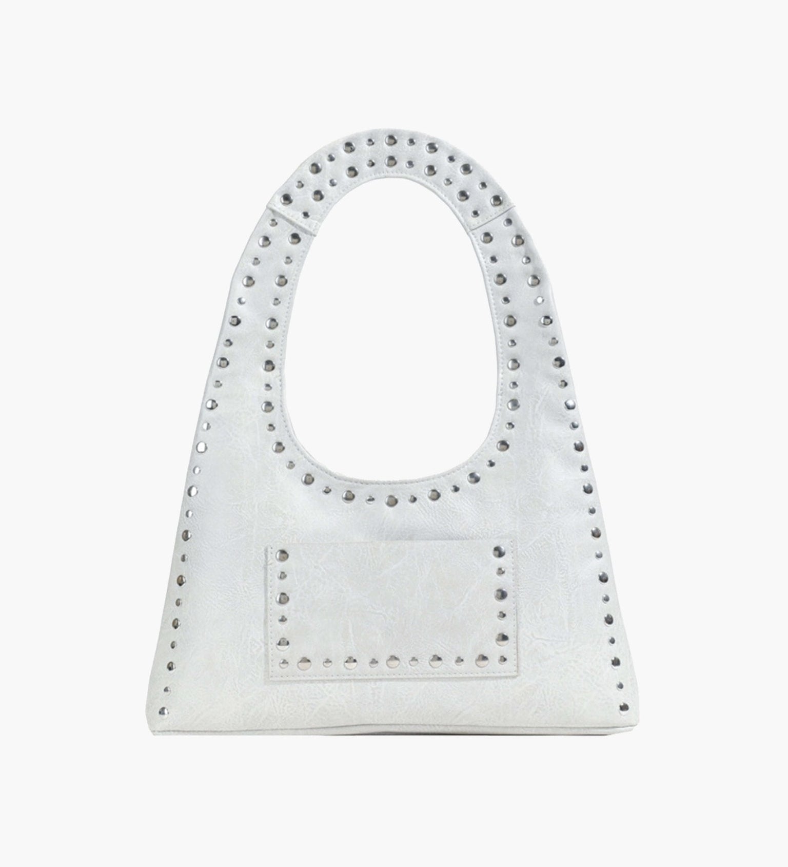 Stefani Studded Tote Bag – Chic Structured Handbag with Gold-Tone Detailing