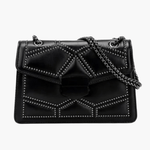 Selena | Studded Elegance Leather Chain Bag Aurora-Bags