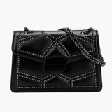 Selena | Studded Elegance Leather Chain Bag Aurora-Bags