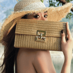 Sophia | Elegant Woven Clutch Aurora-Bags