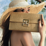 Sophia | Elegant Woven Clutch Aurora-Bags