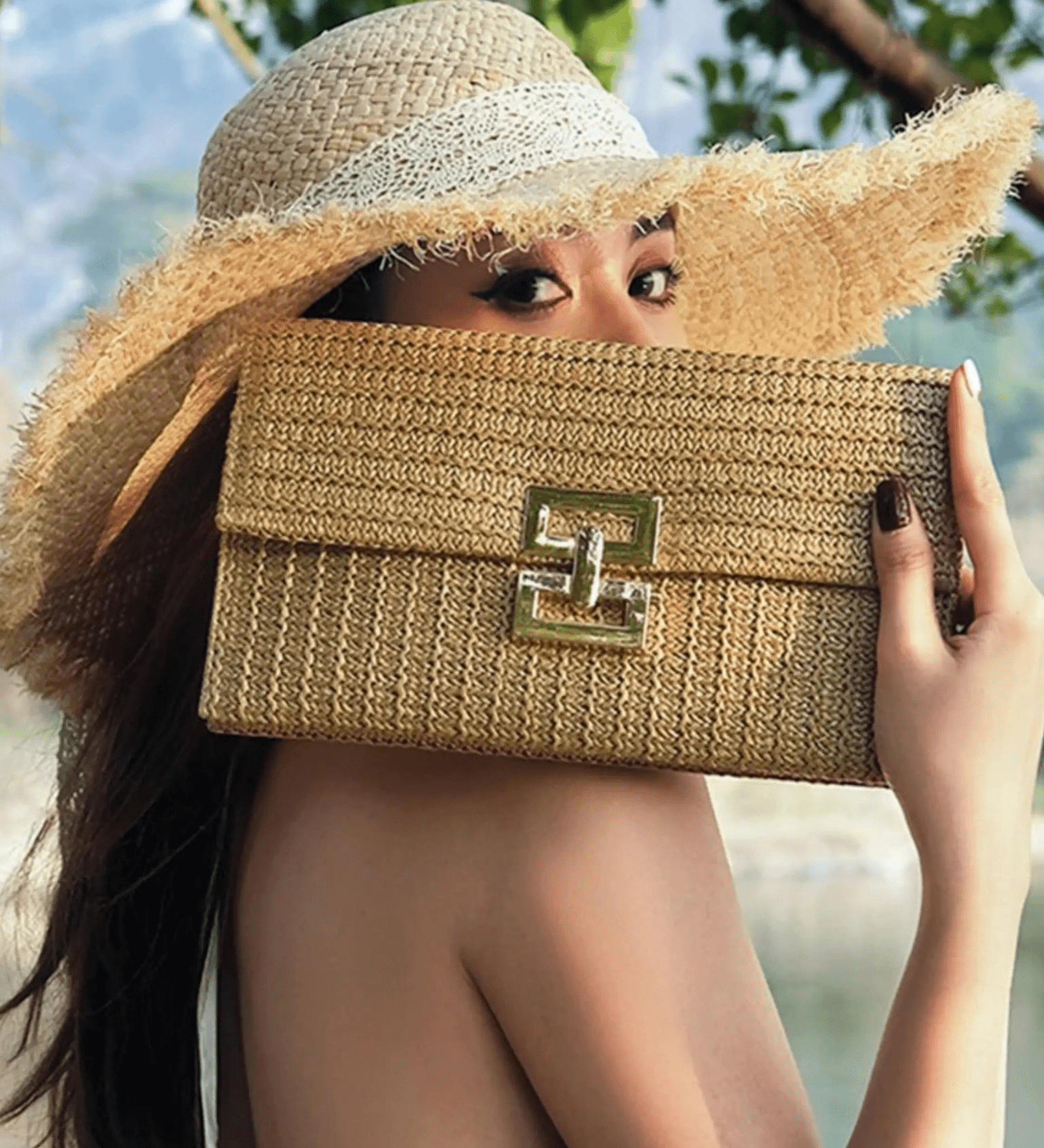 Sophia | Elegant Woven Clutch Aurora-Bags