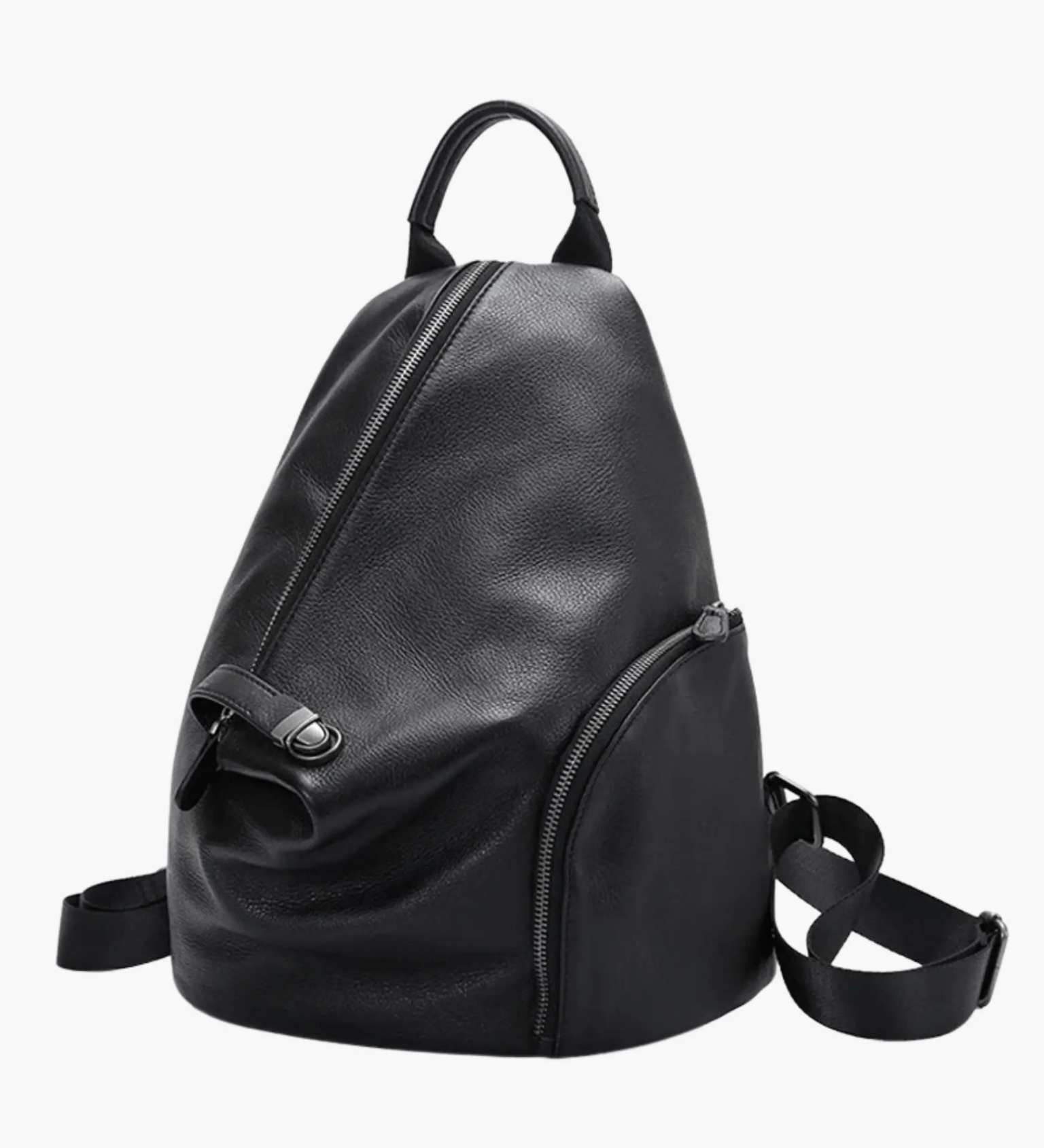 Stella | Modern Leather Backpack with Unique Zipper Detailing Aurora-Bags