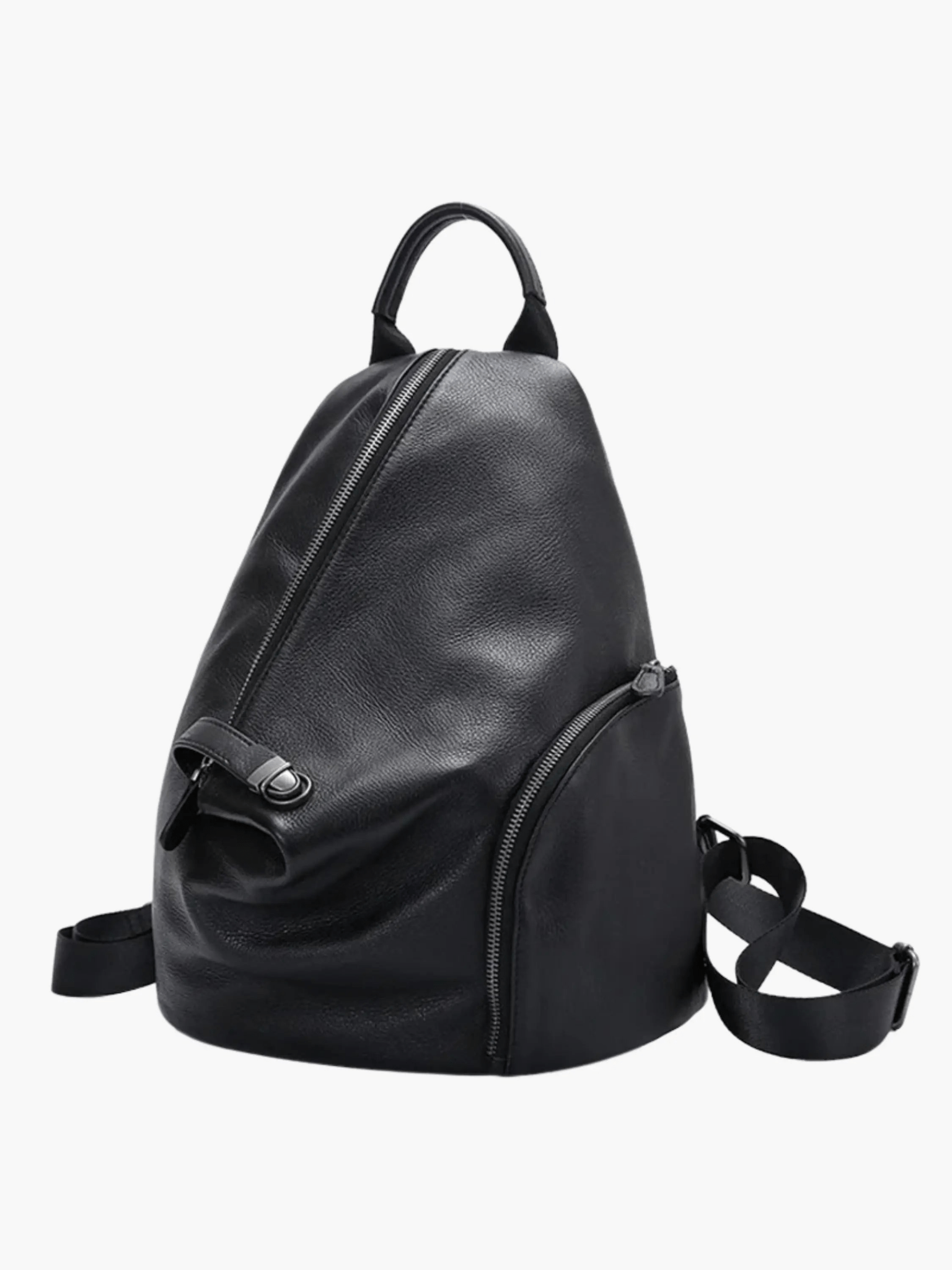 Stella | Modern Leather Backpack with Unique Zipper Detailing Aurora-Bags