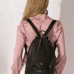 Stella | Modern Leather Backpack with Unique Zipper Detailing Aurora-Bags