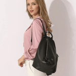 Stella | Modern Leather Backpack with Unique Zipper Detailing Aurora-Bags