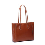 Audrey | Brown Leather Tote Bag – Classic & Versatile