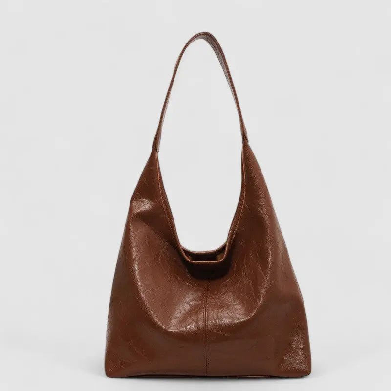 Vintage Leren Tote Shopper Aurora-Bags