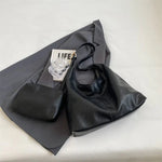 Vintage Leren Tote Shopper Aurora-Bags