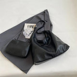Vintage Leren Tote Shopper Aurora-Bags