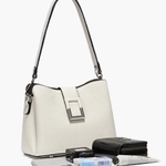 Taylor | Contemporary Boxy Crossbody Bag with Metallic Accents Aurora-Bags