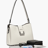 Taylor | Contemporary Boxy Crossbody Bag with Metallic Accents Aurora-Bags