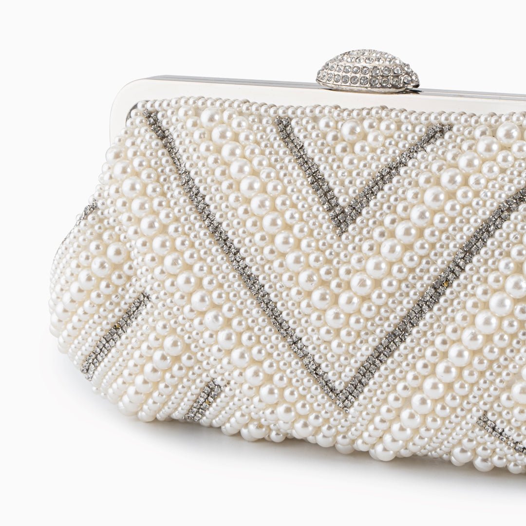 The Pristine | Pearl Clutch Bag - Aurora-Bags