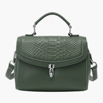 Victoria | Croc-Embossed Top Handle Bag Feylen.com