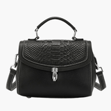 Victoria | Croc-Embossed Top Handle Bag Feylen.com