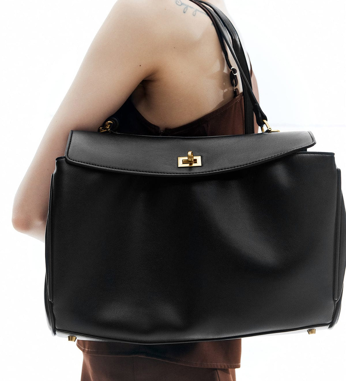 Victoria | Sophisticated Leather Satchel - Aurora-Bags