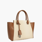 Victoria | Sophisticated Two-Tone Tote Bag Aurora-Bags