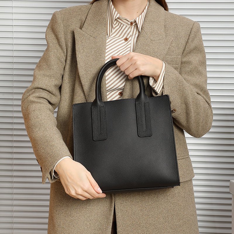 Victoria | Structured Tote Bag – Modern Elegance in Black - from Aurora-Bags for sale at Aurora-Bags