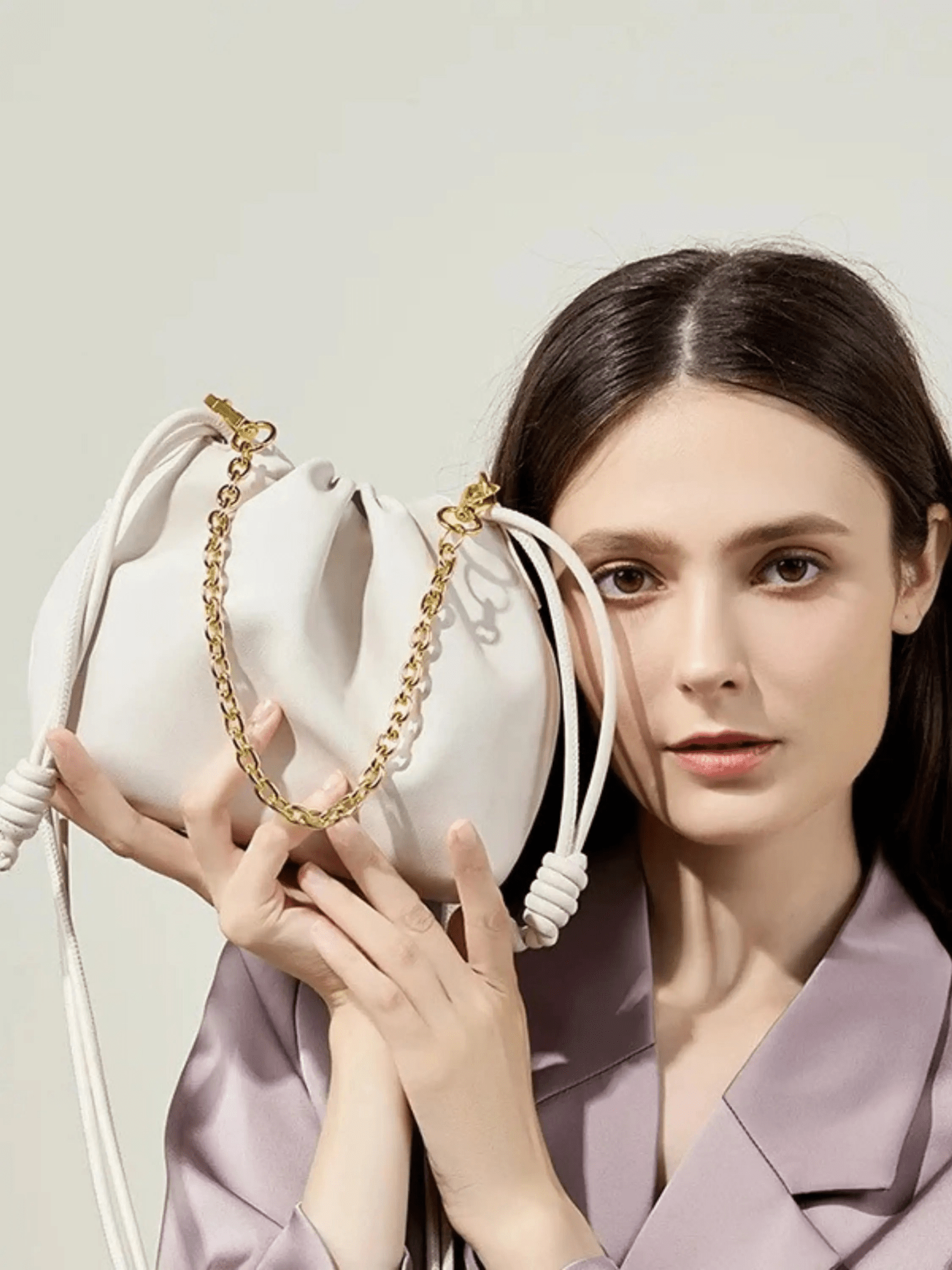 Vivienne | Drawstring Chain Crossbody Bag - Aurora-Bags