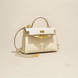 Elvessa | Ivory Structured Handbag – Elegant & Timeless