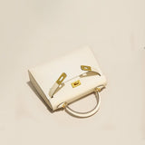 Elvessa | Ivory Structured Handbag – Elegant & Timeless