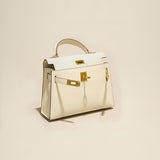 Elvessa | Ivory Structured Handbag – Elegant & Timeless