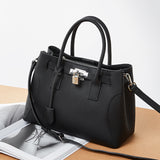 Noctelle | Black Structured Leather Handbag – Sophisticated & Timeless