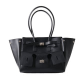 Amelia | Black Leather Handbag – Sophisticated & Stylish