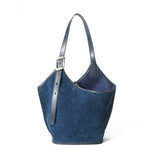 Ophelia | Suede Leather Shoulder Tote Bag – Elegant & Chic Handbag