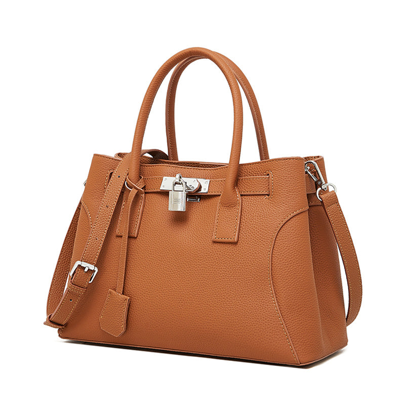 Noctelle | Black Structured Leather Handbag – Sophisticated & Timeless