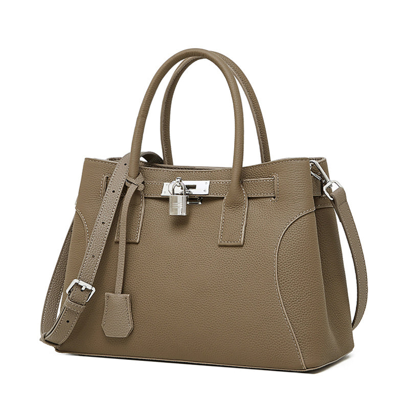 Noctelle | Black Structured Leather Handbag – Sophisticated & Timeless