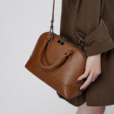 Calypso | Elegant Brown Dome Handbag – Classic Style & Everyday Luxury
