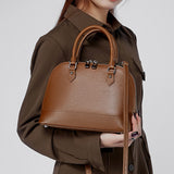 Calypso | Elegant Brown Dome Handbag – Classic Style & Everyday Luxury