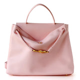 Ella Structured Flap Handbag - Elegant Top Handle with Knot Detail