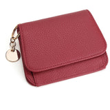 Charlotte | Pebbled Leather Mini Wallet – Chic & Compact Convenience