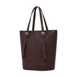 Amelia | Brown Leather Bucket Bag – Sleek & Sophisticated