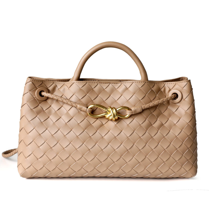 Rielle | Sage Woven Vegan Leather Handbag – Chic, Elegant & Timeless