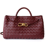 Rielle | Sage Woven Vegan Leather Handbag – Chic, Elegant & Timeless