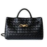 Rielle | Sage Woven Vegan Leather Handbag – Chic, Elegant & Timeless