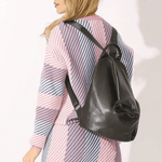 Zoe | Modern Leather Backpack with Unique Zipper Details Aurora-Bags